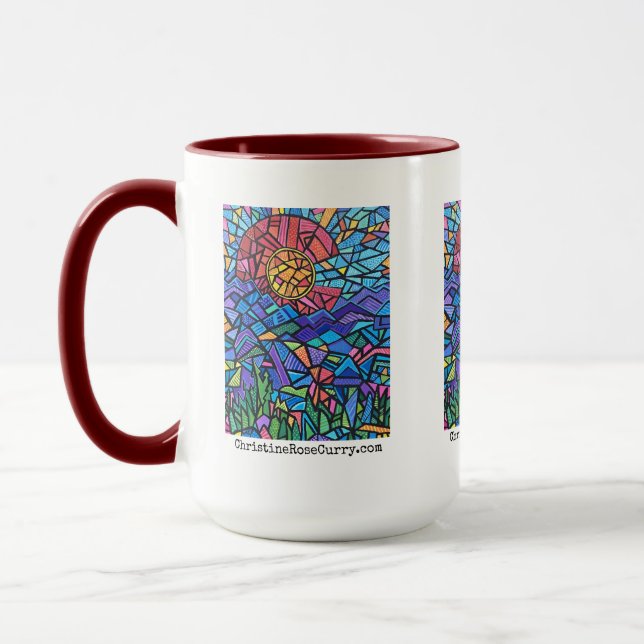 Colorful Colorado Flag and Vibrant Landscape Mug (Left)