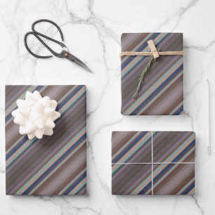 Colorful Colors Of The Year Stripes Pattern Wrapping Paper Sheet