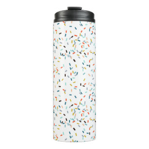 Colorful Confetti Fall Pattern Thermal Tumbler