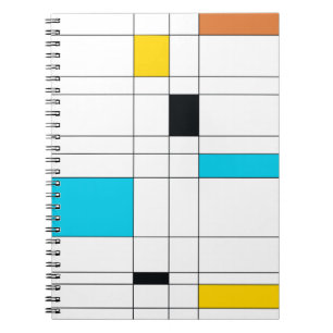 Colorful, cool, trendy, modern illustration art notebook
