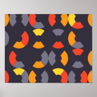 Colorful, cool, trendy, modern, urban circular art