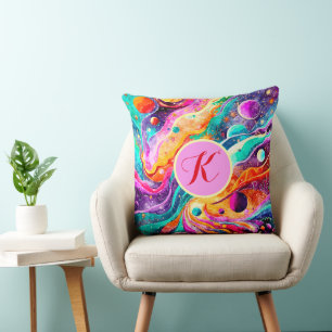 COLORFUL COSMIC ART CUSHION