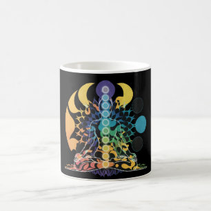 Colorful Cosmic Chakra Meditation Spiritual Energy Coffee Mug