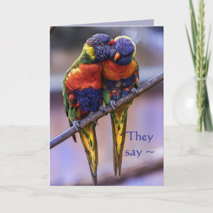 COLORFUL COUPLE ANNIVERSARY CARD