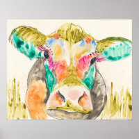 Colorful Cow Design