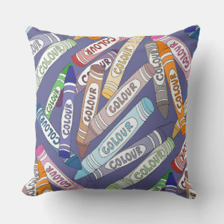 Colorful Crayons Cushion