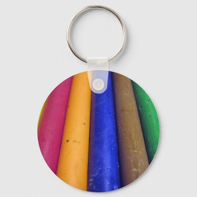 Colorful Crayons Key Ring (Front)