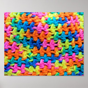Colorful Crochet Yarn Poster