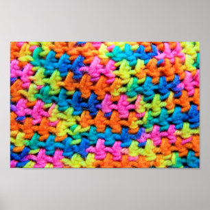 Colorful Crochet Yarn Poster