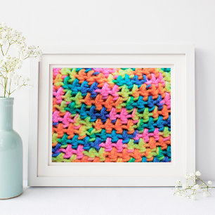 Colorful Crochet Yarn Poster
