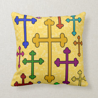 COLORFUL CROSSES Pillow
