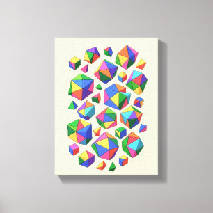 Colorful Cubes Canvas Print
