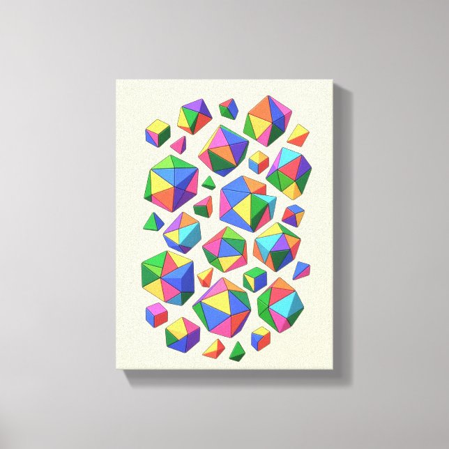 Colorful Cubes Canvas Print (Front)