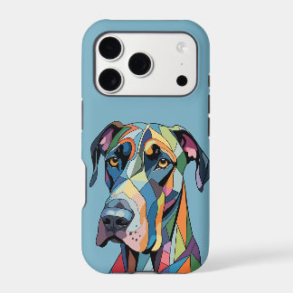 Colorful Cubist Great Dane