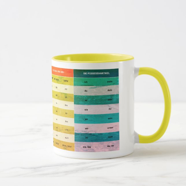 Colorful cup with nomadic clinic (Right)