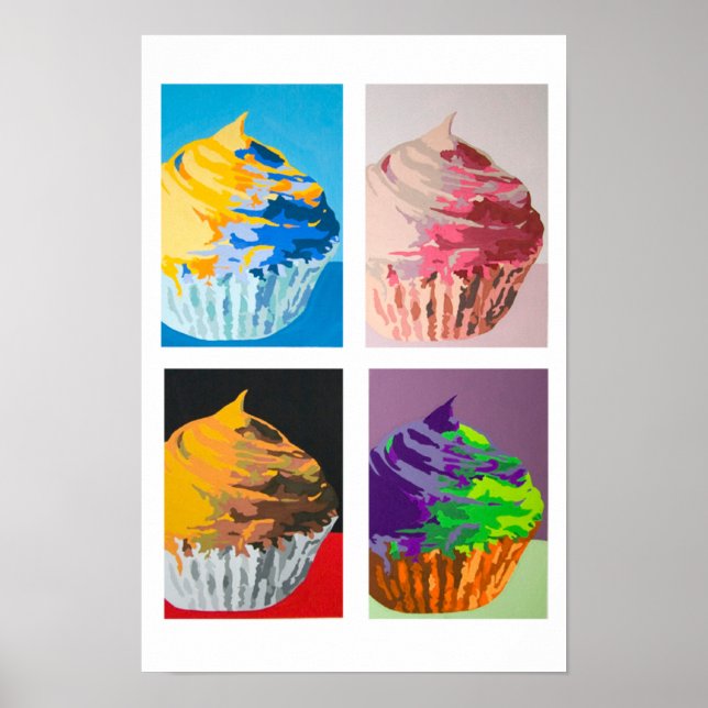 Colorful Cupcakes Poster (Front)