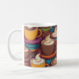 Colorful cups pattern