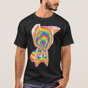 Colorful Cute Baby Foes Rainbow Color Pop Art Fo T-Shirt