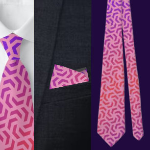 Colorful Cute Geometric Pattern Necktie