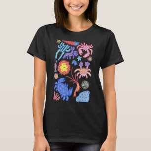 Colorful Cute Hawaiian Tie Dye Sea Turtle Womens T T-Shirt