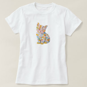 Colorful Cute Kitten Looking to Be Adopted T-Shirt