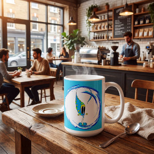 Colorful Cute Quirky Cartoon Character Coffee Mug