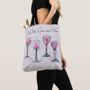 Colorful Daf Yomi Customizable 4 Cups of Wine Tote Bag
