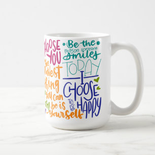 Colorful Daily Affirmation Coffee Mug