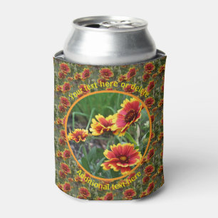 Colorful Daisy Flowers Nature Personalized Can Cooler