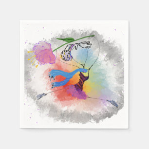 Colorful dance napkin