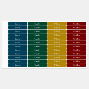 Colorful Dark Vintage Christmas Tree Color Name