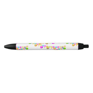 Colorful decoration lanterns festoni black ink pen
