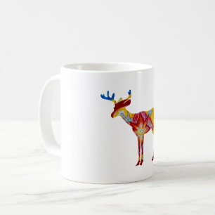 Colorful Deer 325 ml Classic White Mug