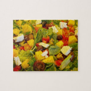 Colorful Delicious Salad of Vegetables and Fruit Jigsaw Puzzle