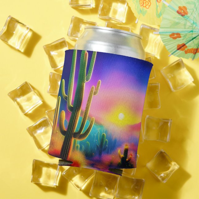 Colorful desert sunset  can cooler (In Situ Summer)