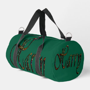 Colorful Designed Harry Name, Duffle Bag