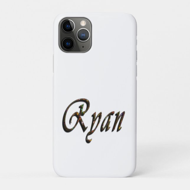 Colorful Designed Ryan Name, Case-Mate iPhone Case (Back)