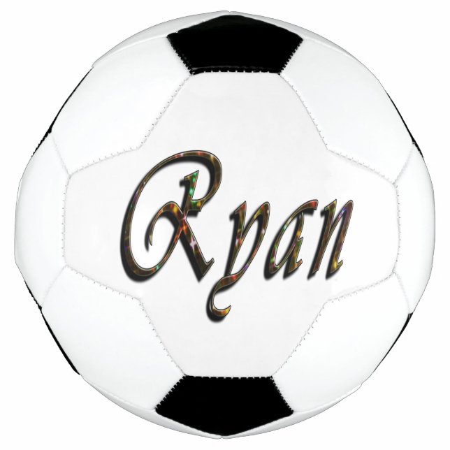 Colorful Designed Ryan Name, Football (Front)