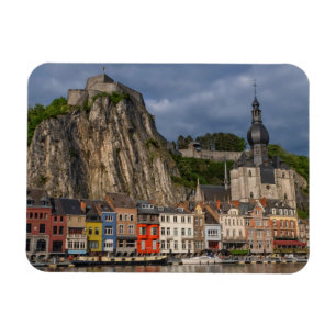 Colorful Dinant town view by sunset, Belgium Magnet