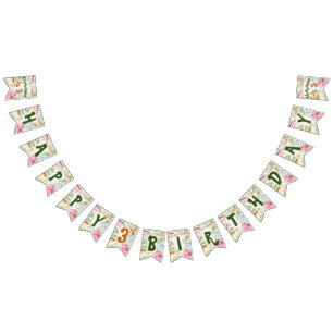 Colorful dinosaur toddler birthday party bunting 