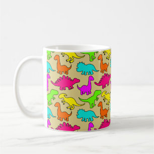 Colorful Dinosaurs Coffee Mug