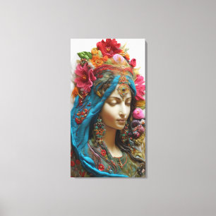 Colorful Divine Feminine Artwork Canvas Print