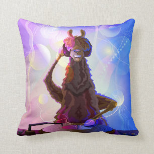 Colorful Dj Llama Cushion
