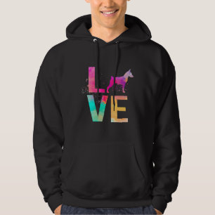 Colorful Doberman Pinscher Dog Mom Doberman Pinsch Hoodie