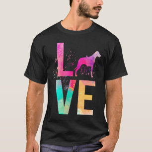 Colorful Dog Mom  Rhodesian Ridgeback T-Shirt