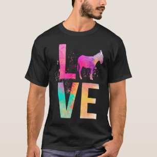 Colorful Donkey Mom  Donkey T-Shirt
