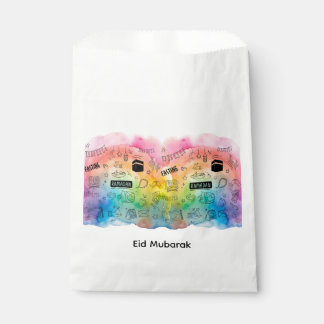 Colorful Doodle Eid Favour Bags