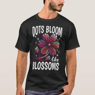 Colorful Dot Art Flower T-Shirt
