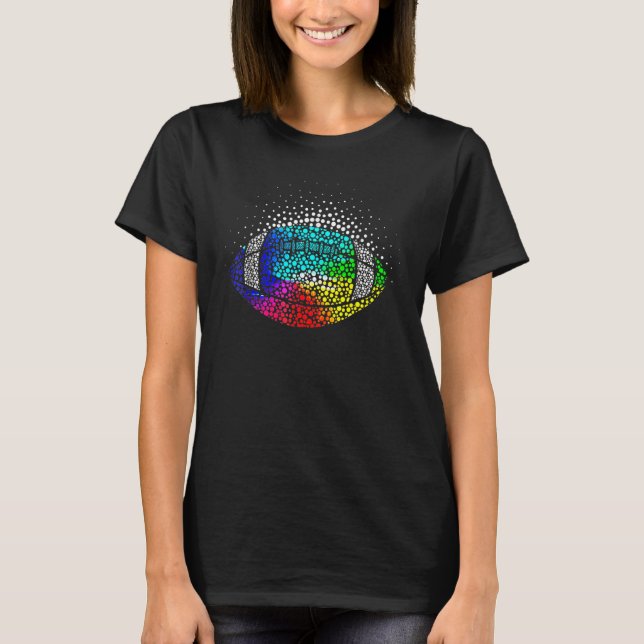 Colorful Dot Football Happy International Dot Day  T-Shirt (Front)