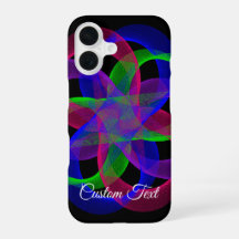 Colorful Double Loop Geometric iPhone 16 Case